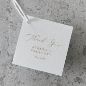 Fijne Gold Calligrafie Hartelijk dank Bedankjes Labels