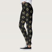 Fijne Gold en Silver Geometric Pattern Leggings (Links)