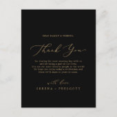 Fijne Gold en zwarte dankzij uw Kaart voor ontvang (Voorkant)