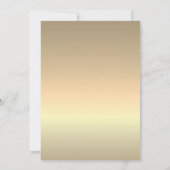 Fijne Gouden Kalligrafie Bruiloft Kaart (Achterkant)