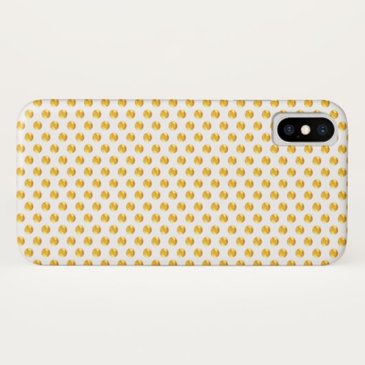 Fijne gouden stippen Case-Mate iPhone case (Achterkant (horizontaal))