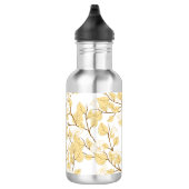 Fijne gouden witte ochtendbloem waterfles  (Rechts)