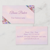 Fijne grafische vormgeving - driehoek in rastervor visitekaartje (Voorkant / Achterkant)