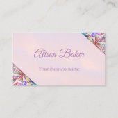 Fijne grafische vormgeving - driehoek in rastervor visitekaartje (Voorkant)