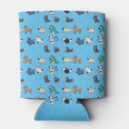 Fijne, grappige honden blikjeskoeler (Achterkant)