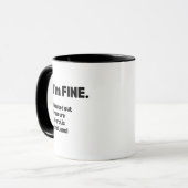 Fijne grappige koffie mok (Voorkant links)