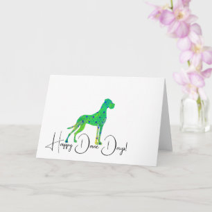 Fijne Great Dane groene illustratie Kaart