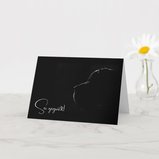 Fijne Great Dane lichte fotografie Kaart (Kleine Plant)