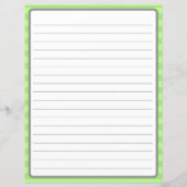 Fijne grijze kat op papier met een groene buitenka (Achterkant)