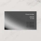 Fijne grijze witte zwarte schaduwen en stralen visitekaartje (Achterkant)