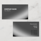 Fijne grijze witte zwarte schaduwen en stralen visitekaartje (Voorkant / Achterkant)