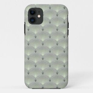 Fijne groen en grijs, kunstdeco. Case-Mate iPhone case