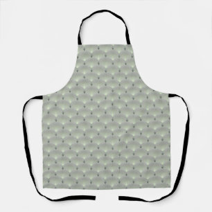 Fijne groen en grijs, kunstdeco. schort