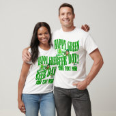 Fijne groene bierdag t-shirt (Unisex)