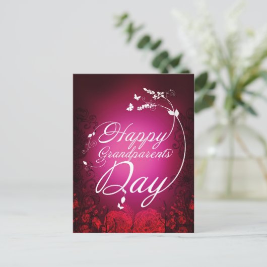 Fijne grootouderdag briefkaart (Staand voorkant)