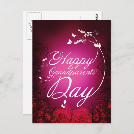 Fijne grootouderdag briefkaart (Voorkant / Achterkant)