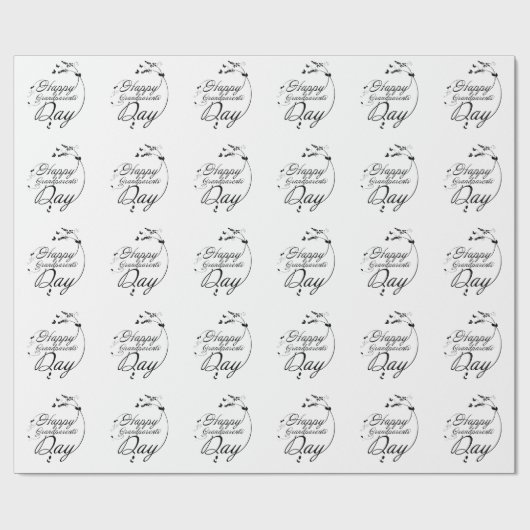 Fijne grootouderdag cadeaupapier (Vlak)