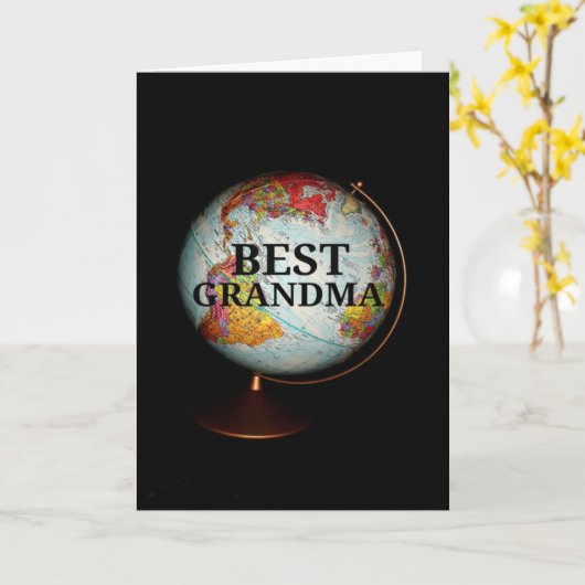 Fijne grootouders Dag Beste oma op aarde Kaart (Gele Bloem)