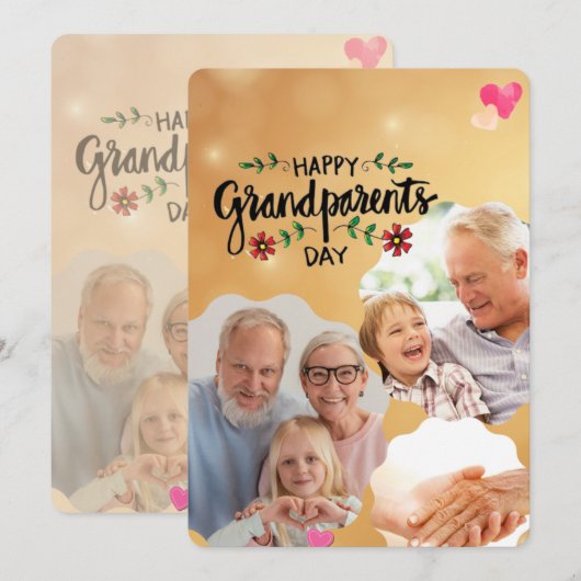 Fijne grootouders dag kaart (Voorkant / Achterkant)