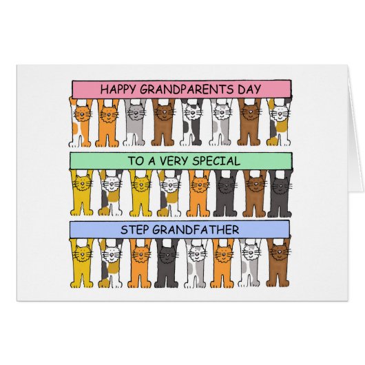Fijne grootouders Dag Stap grootvader. (Voorkant Horizontaal)