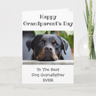 Fijne grootouders Dag tot grootvader van de hond Kaart