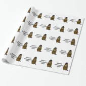 Fijne Groundhog Dag! Cadeaupapier (Uitgerold)