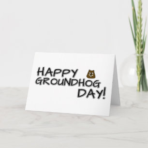 Fijne Groundhog Dag! Kaart