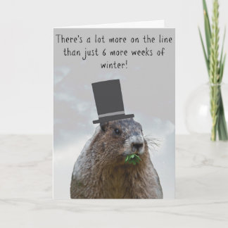 Fijne Groundhog Dag! Kaart
