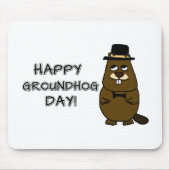 Fijne Groundhog Dag! Muismat (Voorkant)