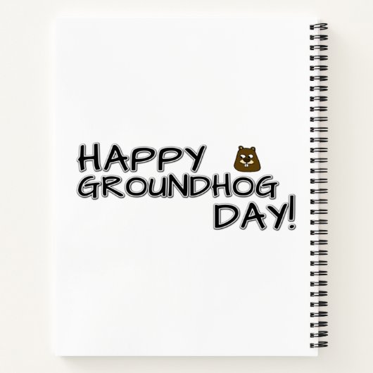 Fijne Groundhog Dag! Notitieboek (Achterkant)