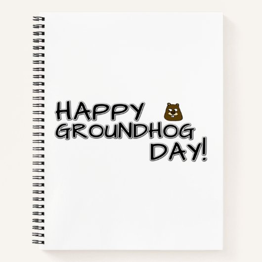 Fijne Groundhog Dag! Notitieboek (Voorkant)