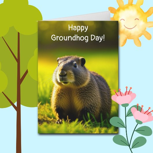 Fijne Groundhog Dag | Schaduwen of zon Kaart
