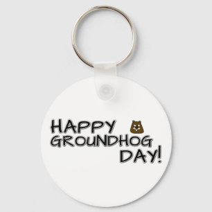 Fijne Groundhog Dag! Sleutelhanger