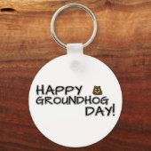Fijne Groundhog Dag! Sleutelhanger (Voorkant)
