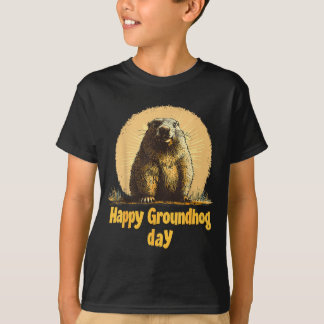 Fijne Groundhog Day 2025 Decoraties Humoristische  T-shirt