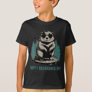 Fijne Groundhog Day En Ja Het Is Mijn Verjaardag G T-shirt