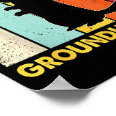 Fijne Groundhog Day Grappige Ground Hog Knaagdierl Poster (Hoek)