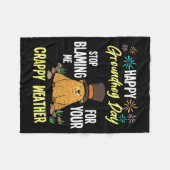 Fijne Groundhog Day Grappige Groundhog-liefhebber  Fleece Deken (Voorkant (Horizontaal))