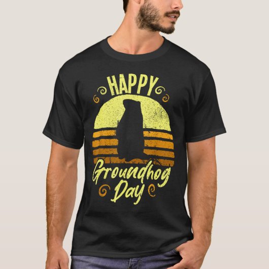 Fijne Groundhog Day Grappige Groundhog T-shirt (Voorkant)
