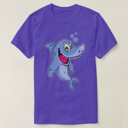 Fijne haai onder water t-shirt (Design voorkant)