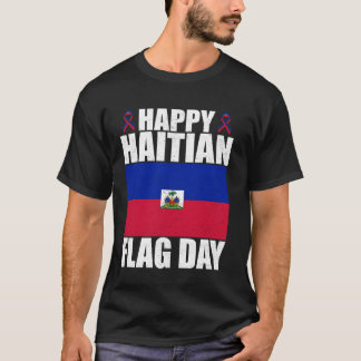 Fijne Haïtiaanse Vlag Dag Haïti Vlag Viering T-shirt