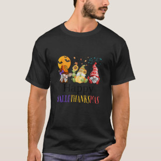 Fijne Hallothanksmas Drie Kabouters Halloween Pret T-shirt