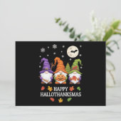 Fijne Hallothanksmas Kabouter Liefhebber Halloween Feestdagenkaart (Staand voorkant)