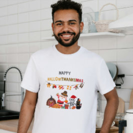Fijne hallowdankzeggers! seizoensgebonden t-shirt