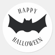 Fijne Halloween. Bat. Zwart-wit spooky