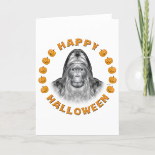 Fijne Halloween Bigfoot Kaart