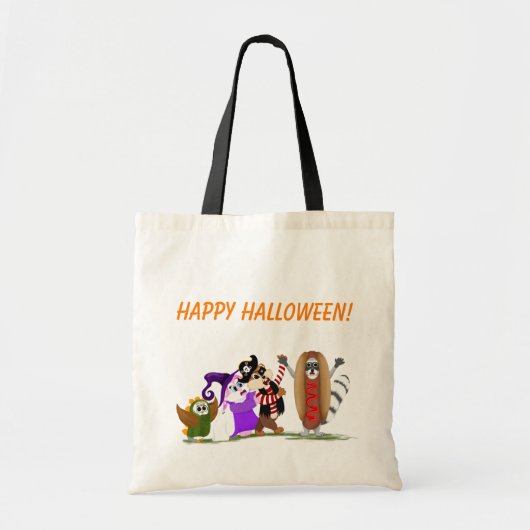 Fijne Halloween bij Forest Animals Tote Bag