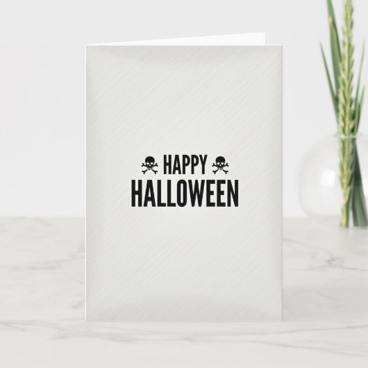Fijne Halloween Bold Kaart (Voorkant)