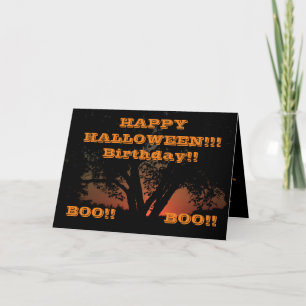 Fijne Halloween Boom Wenskaart Kaart