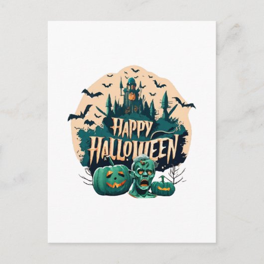 Fijne Halloween Briefkaart (Voorkant)